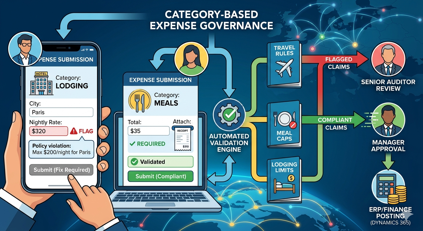 Different Rules for Different Expense Types: Governance & Control with Category-Based Rules
